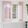 vidaXL Tende in Voile con Occhielli 2 pz Rosa 140x175 cm