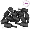vidaXL Vite di Standoff 4865 pcs Nero M4 Gomma e Acciaio