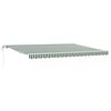 vidaXL Tettuccio Elettrico Retrattile Verde e Bianco 450 &times; 350 cm
