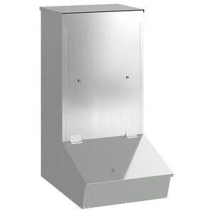 vidaXL Nutriente per Maiali Argento 55 x 38 x 76 cm 20 kg