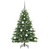 vidaXL Albero di Natale artificiale con 150 LED Verde 120 cm PE e PVC
