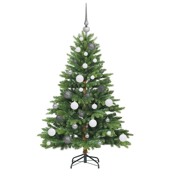vidaXL Albero di Natale artificiale con 150 LED Verde 120 cm PE e PVC