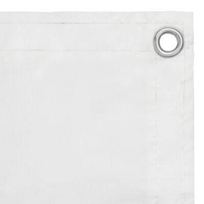vidaXL Paravento Balcone Bianco 120x300 cm Tessuto Oxford