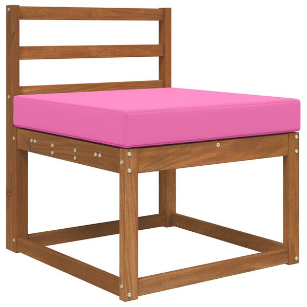 vidaXL Cuscino per divano da esterno Rosa 60 x 60 x 8 cm Poliestere