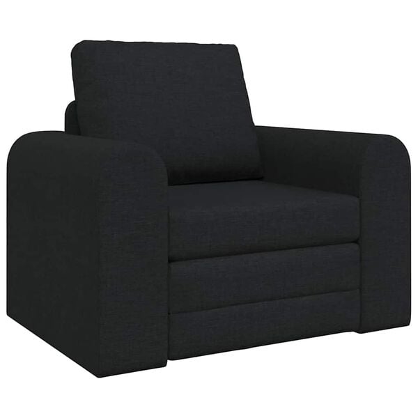 vidaXL Divano letto Nero 98 x 71 x 83 cm Tessuto