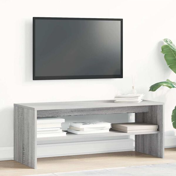 vidaXL Mobile Porta TV Grigio Sonoma 100x40x40 cm in Legno Multistrato