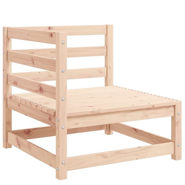 vidaXL Set Divani da Giardino 3 pz in Legno Massello di Pino