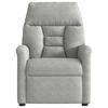 vidaXL Poltrona Reclinabile Grigio Chiaro in Tessuto di Microfibra