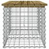 vidaXL Panca da Giardino Design Gabbione 103x44x42 cm Pino Impregnato