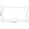 vidaXL Cuscino Bianco Poliestere