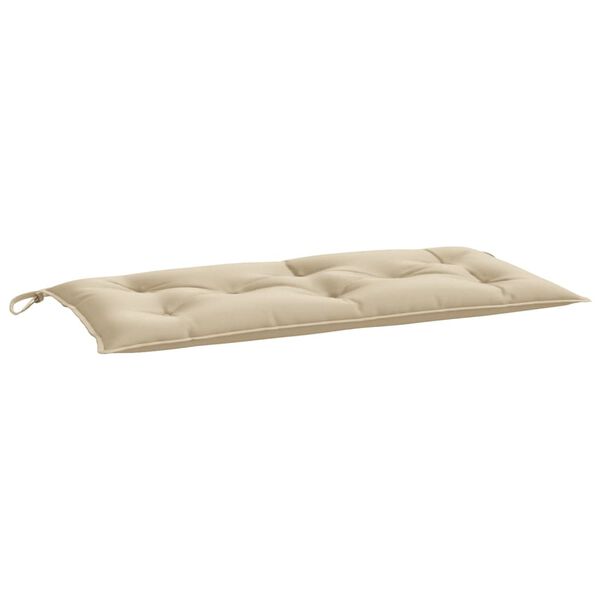 vidaXL Cuscini Panca da Giardino 2pz Beige 100x50x7cm Tessuto Oxford
