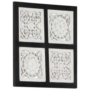 vidaXL Decorazione artistica 40 x 40 x 1,5 cm Legno ingegnerizzato