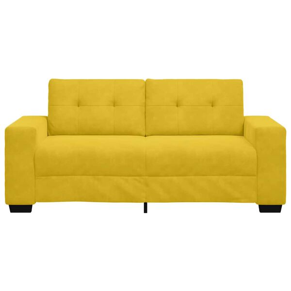 vidaXL Divano Divanetto Giallo 180x77x82 cm in Velluto