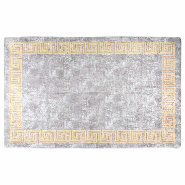 vidaXL Tappeto Lavabile 160x230 cm Grigio