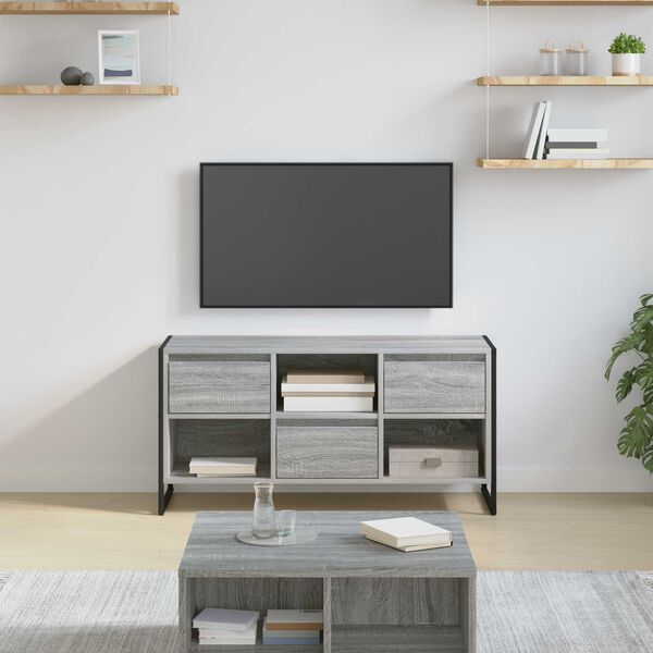 vidaXL Mobile TV Grigio Sonoma 100 x 36 x 49,5 cm Legno multistrato
