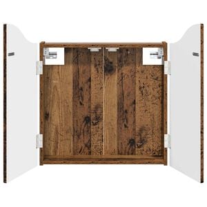 vidaXL Armadio per Dartboard Legno antico 56 x 12 x 63 cm