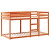 vidaXL Letto a Castello con Tetto Cera 90x200 cm Legno Massello Pino