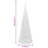 vidaXL Albero di Natale Artificiale Pop-up con 200 LED Bianco 210 cm