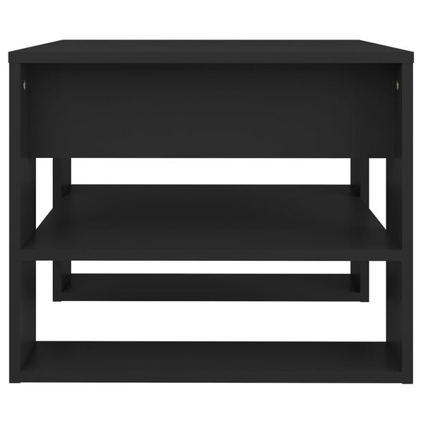 vidaXL Tavolino da Salotto Nero 55,5x55x45 cm in Legno Multistrato