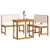 vidaXL Set Bistro da Giardino 3 pcs Marrone Legno di Acacia Massello