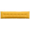 vidaXL Cuscino per Schiena Giallo Chiaro 200 x 50 cm Tessuto in Cords
