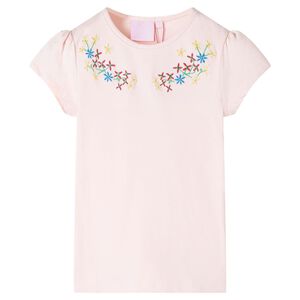 vidaXL Maglietta da Bambina Rosa Tenue 116