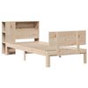 vidaXL Giroletto con Libreria senza Materasso 75x190 cm in Legno Pino