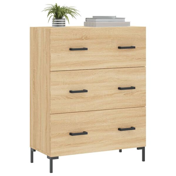 vidaXL Credenza Rovere Sonoma 69,5x34x90 cm in Legno Multistrato