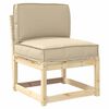 vidaXL Set di Cuscini per Pallet 2 pcs Beige Tessuto Oxford