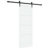vidaXL Porta scorrevole ORKDAL Bianco 73,5 x 198,5 cm Pino massello