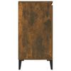 vidaXL Credenza Rovere Fumo 102x35x70 cm in Legno Multistrato