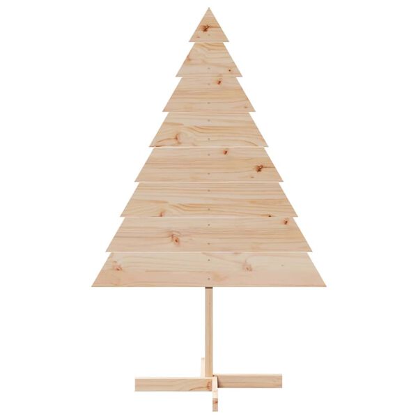 vidaXL Albero di Natale Decorativo in Legno 150 cm in Legno Massello
