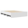 vidaXL Giroletto Bianco 135x190 cm in Legno Multistrato