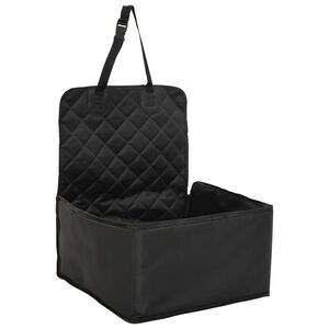 vidaXL Seggiolino Auto per Cani Nero 45x45x25/55 cm