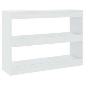 vidaXL Libreria/Divisorio Bianco 100x30x72 cm