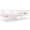 vidaXL Dormeuse senza Materasso Bianca 80x200 cm Legno Massello Pino