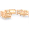 vidaXL Set Divani da Giardino 6 pz in Legno Massello di Pino