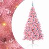 vidaXL Albero di Natale artificiale con luci integrate Rosa 240 cm PVC