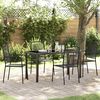 vidaXL Set da Pranzo per Giardino 5 pcs Nero