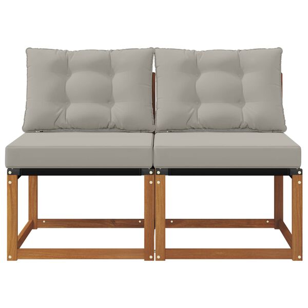 vidaXL 2 Pezzo Divano centrale da esterno