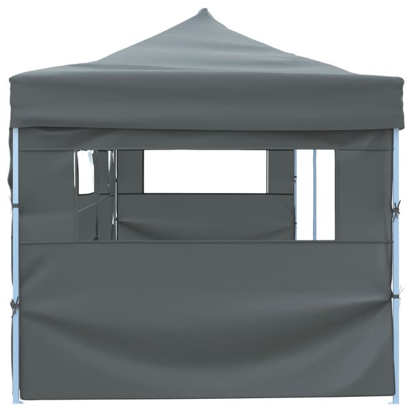 vidaXL Tenda Pieghevole Pop-Up con 5 Pareti Laterali 870x291x315 cm Antracite