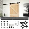 vidaXL Porta scorrevole 90 x 210 cm Legno Massello di Pino