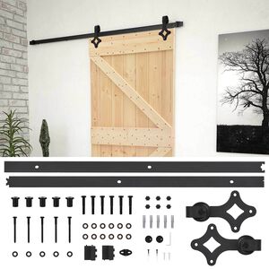 vidaXL Porta scorrevole 90 x 210 cm Legno Massello di Pino