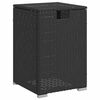 vidaXL Tavolo Copri Serbatoio Propano Nero 40x40x60 cm in Polyrattan