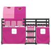 vidaXL Letto a Castello senza Materasso Rosa 90x190 cm Legno di Pino