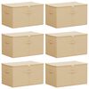 vidaXL Scatola di Stoccaggio 6 pz Tessuto non tessuto 55 x 35 x 32 cm