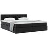 vidaXL Letto con Contenitore Nero 180 x 200 cm Pelle Sintetica