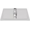 vidaXL Soffione per Doccia a Pioggia 2 pz Acciaio Inossidabile 20x20cm