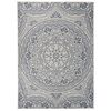 vidaXL Tappeto da Esterni a Tessitura Piatta 200x280 cm Motivo Blu