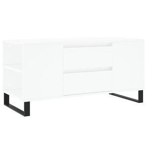 vidaXL Tavolino da Salotto Bianco 102x44,5x50 cm in Legno Multistrato